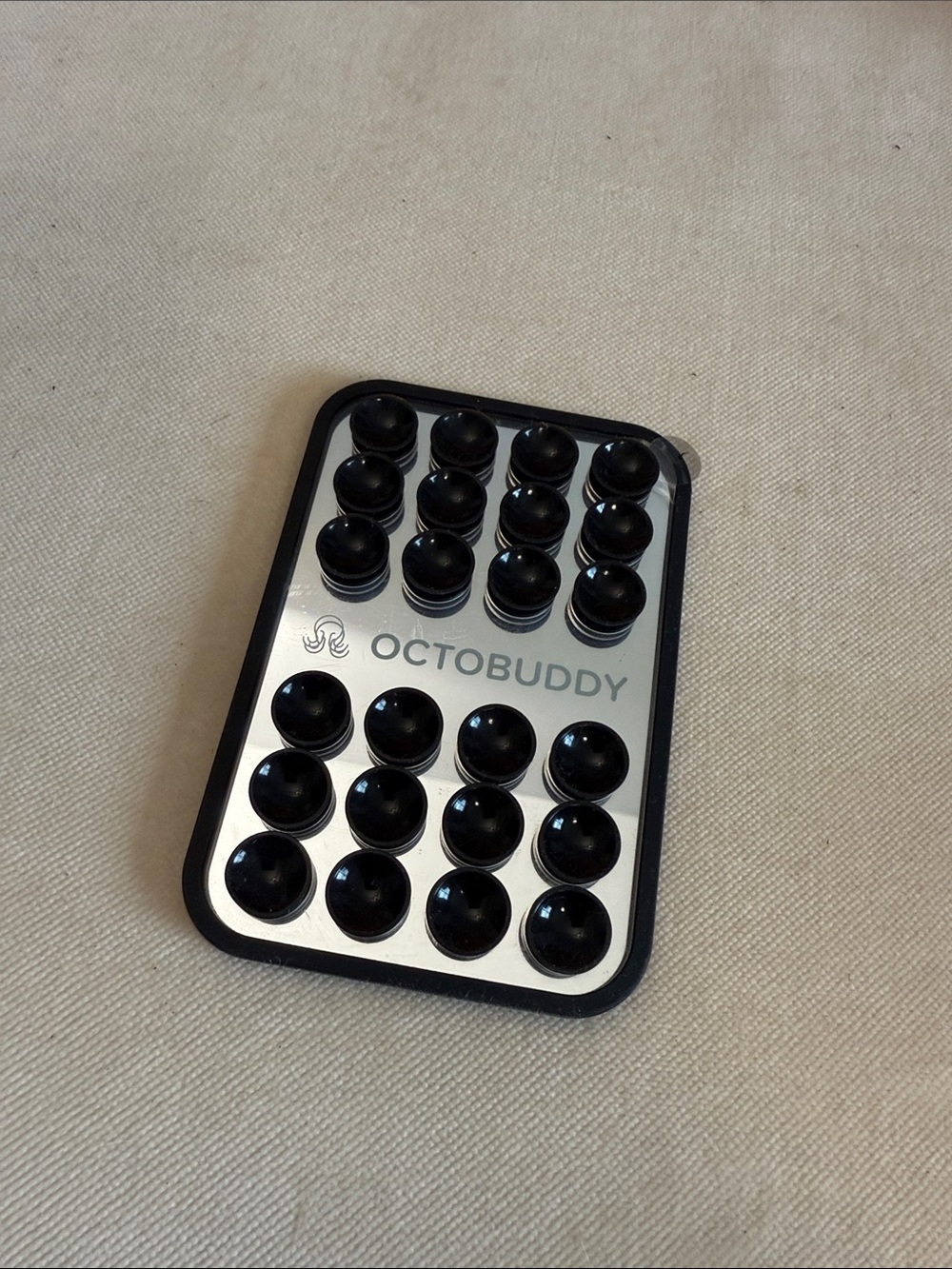 Octobuddy Black/Mirror Suction Phone Grip Mount